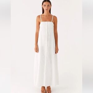 NEW PEPPERMAYO Cole Maxi Dress in White